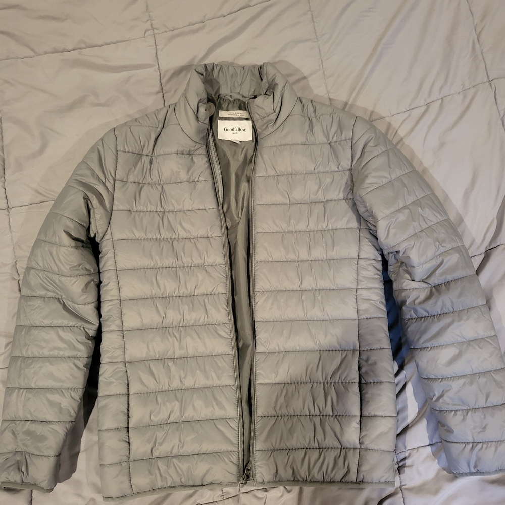 Goodfellow & Co Men's Light Gray Puffer Jacket